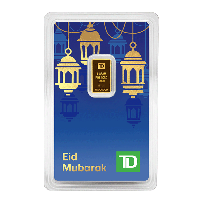 Image for 1 gram TD Eid Gold Bar (2025) from TD Precious Metals